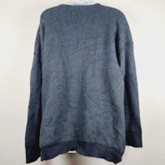 Free People Women's Black Round Neck Oversized Pullover Sweater Size XS - Picture 3 of 10